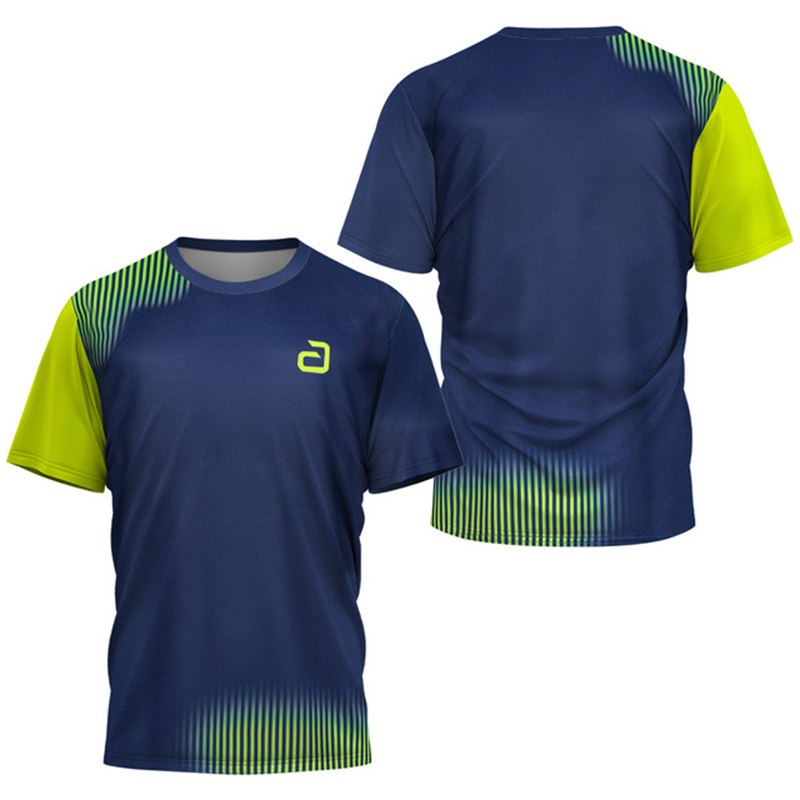 Badminton Asia - Men Table Tennis T-Shirt Undercurrent Pattern